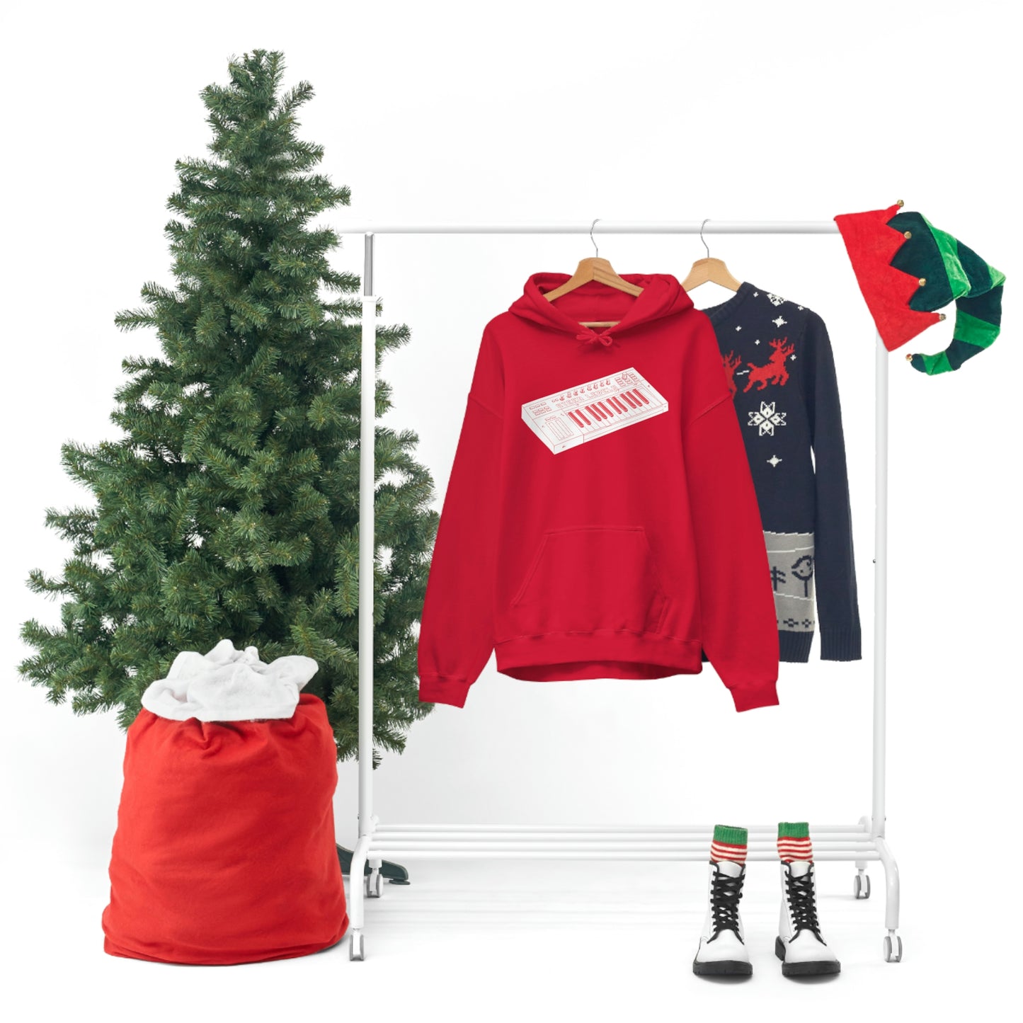 MidiCrew Red Hooded Sweatshirt