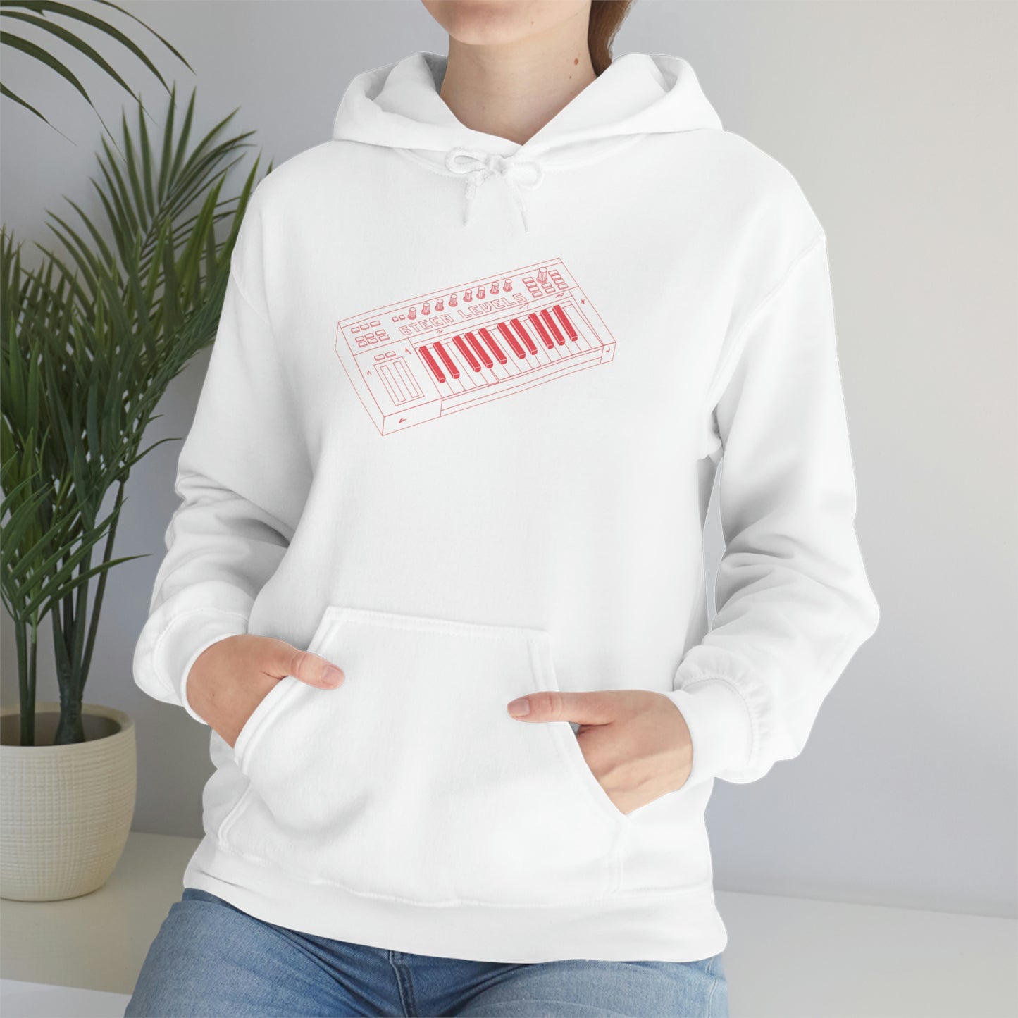 MidiCrew Red Hooded Sweatshirt