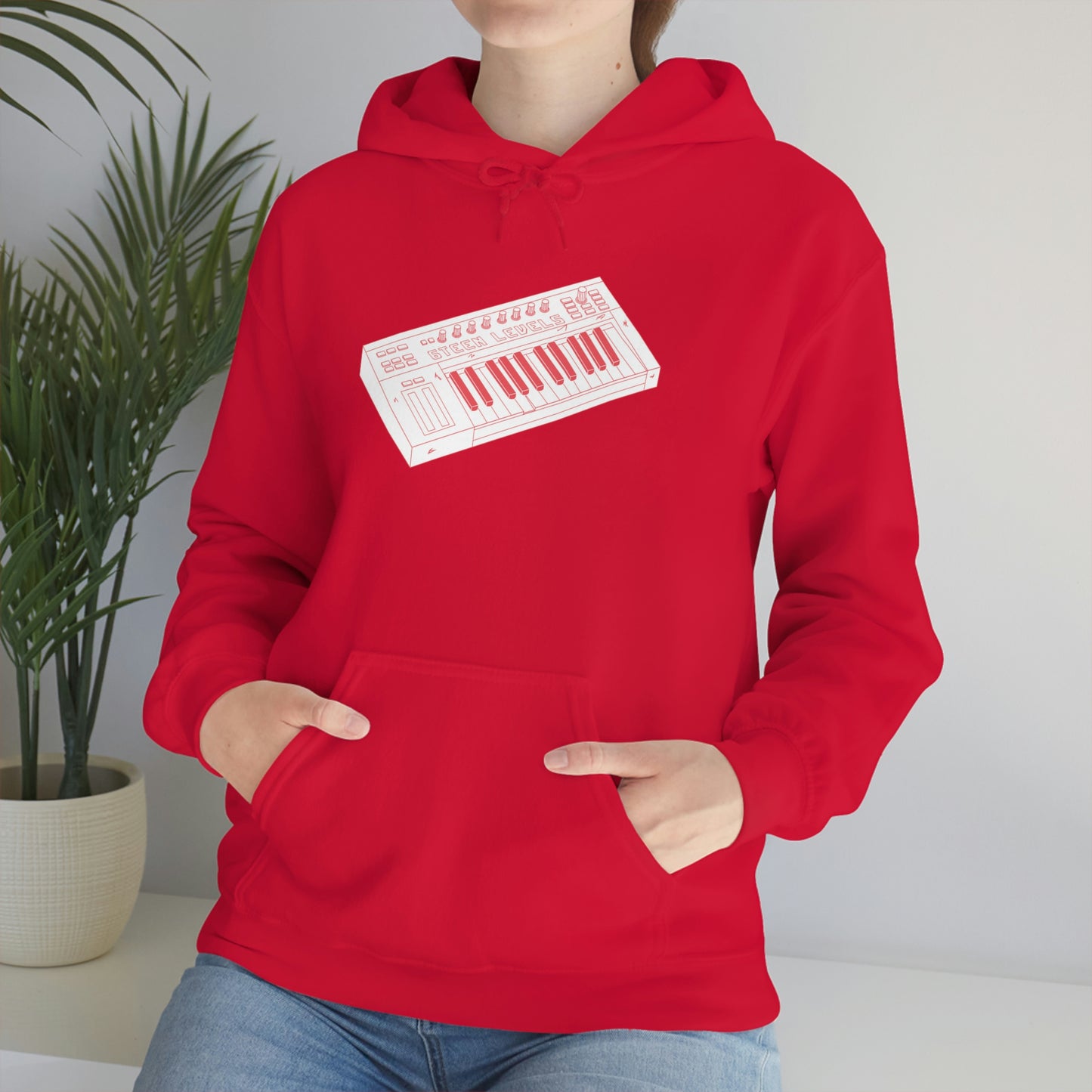 MidiCrew Red Hooded Sweatshirt
