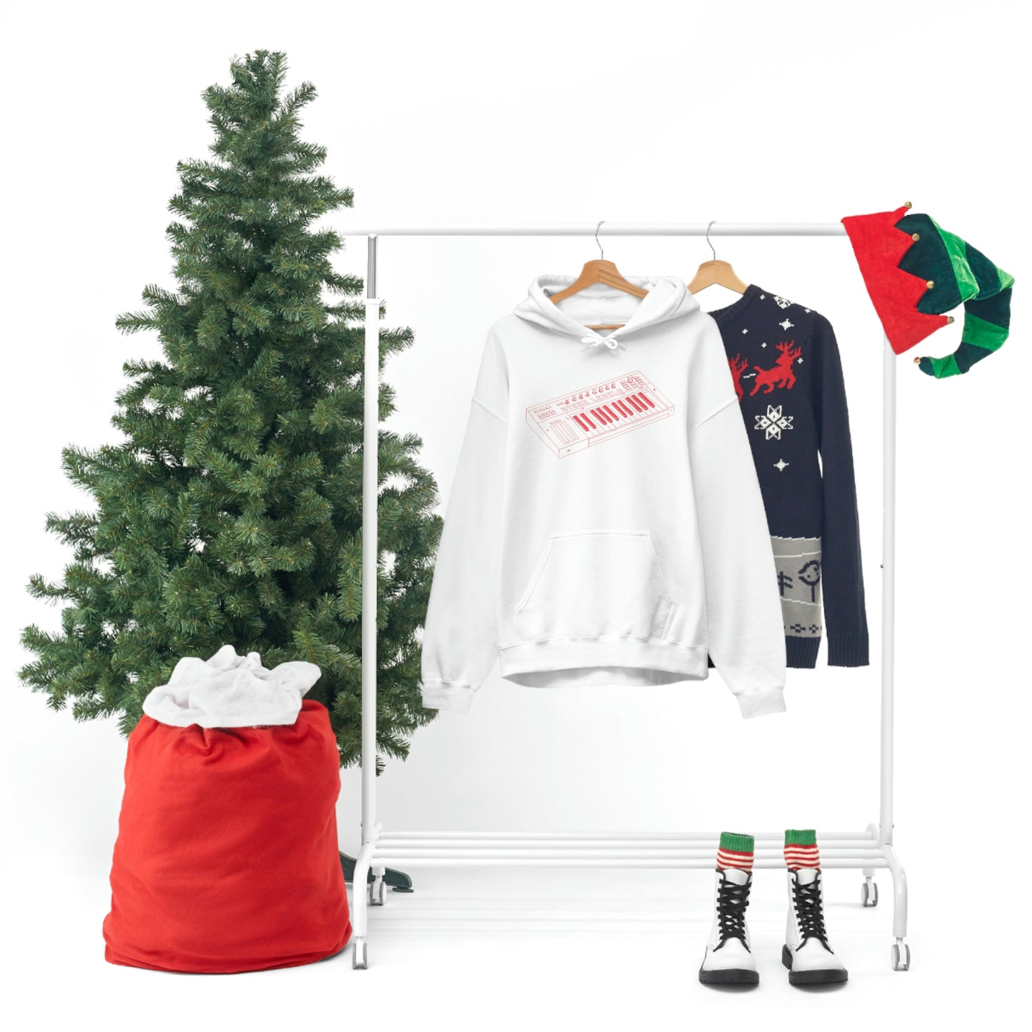 MidiCrew Red Hooded Sweatshirt