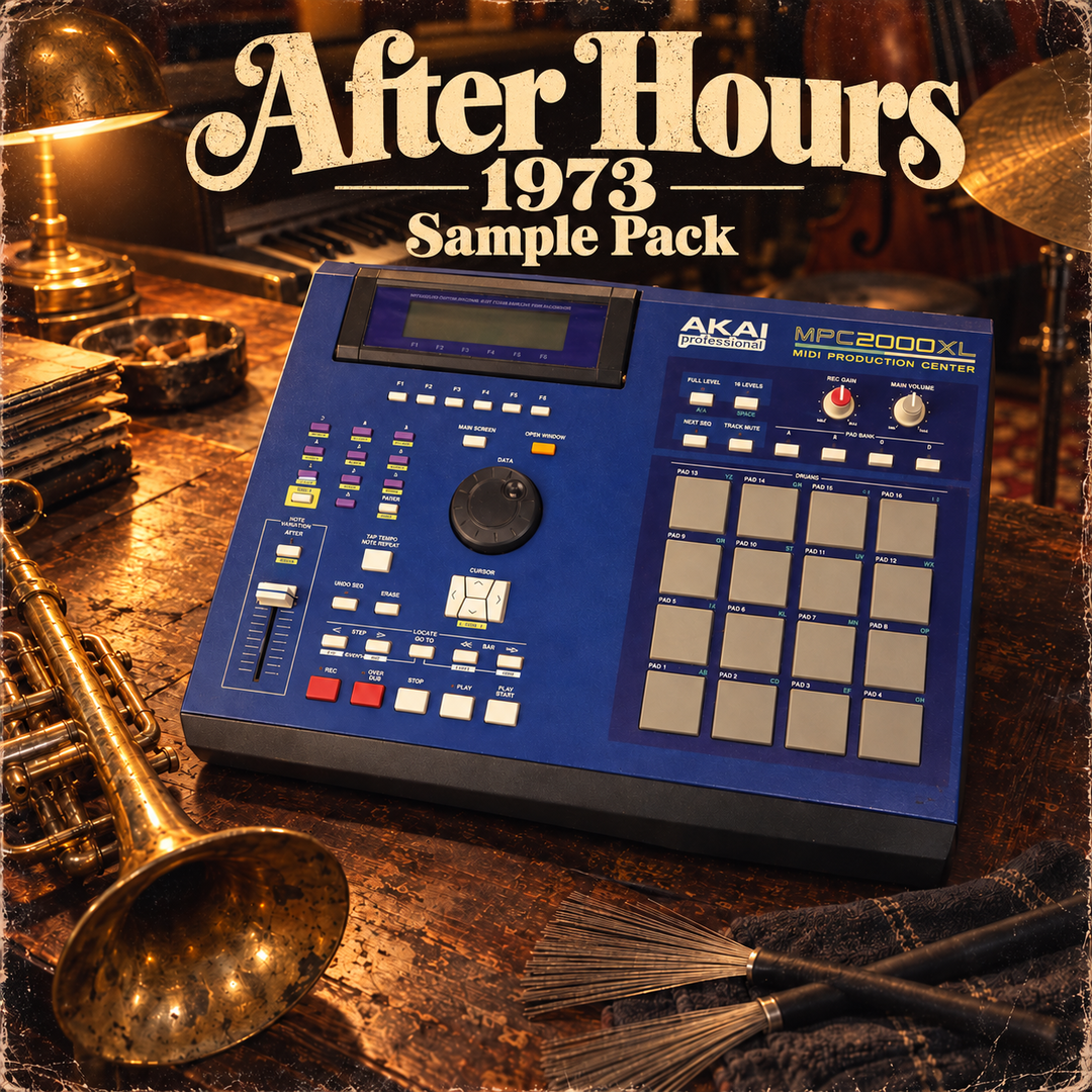 After Hours 1973 Sample Pack — blue MPC 2000XL and jazz instruments with vintage textures