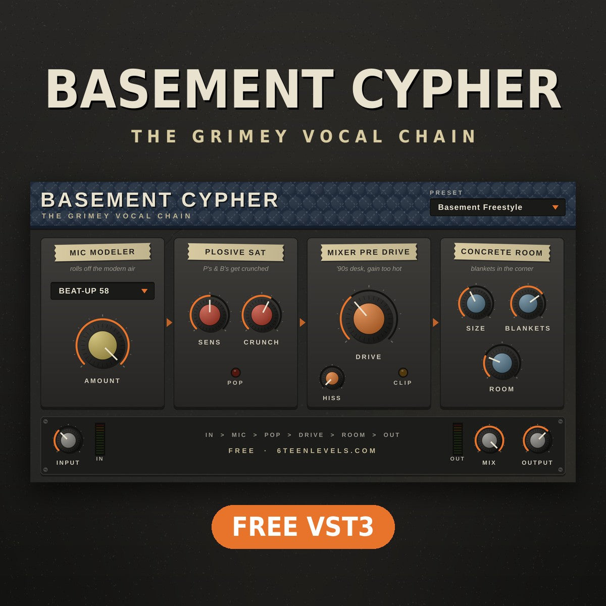 BASEMENT CYPHER free grimey vocal plugin