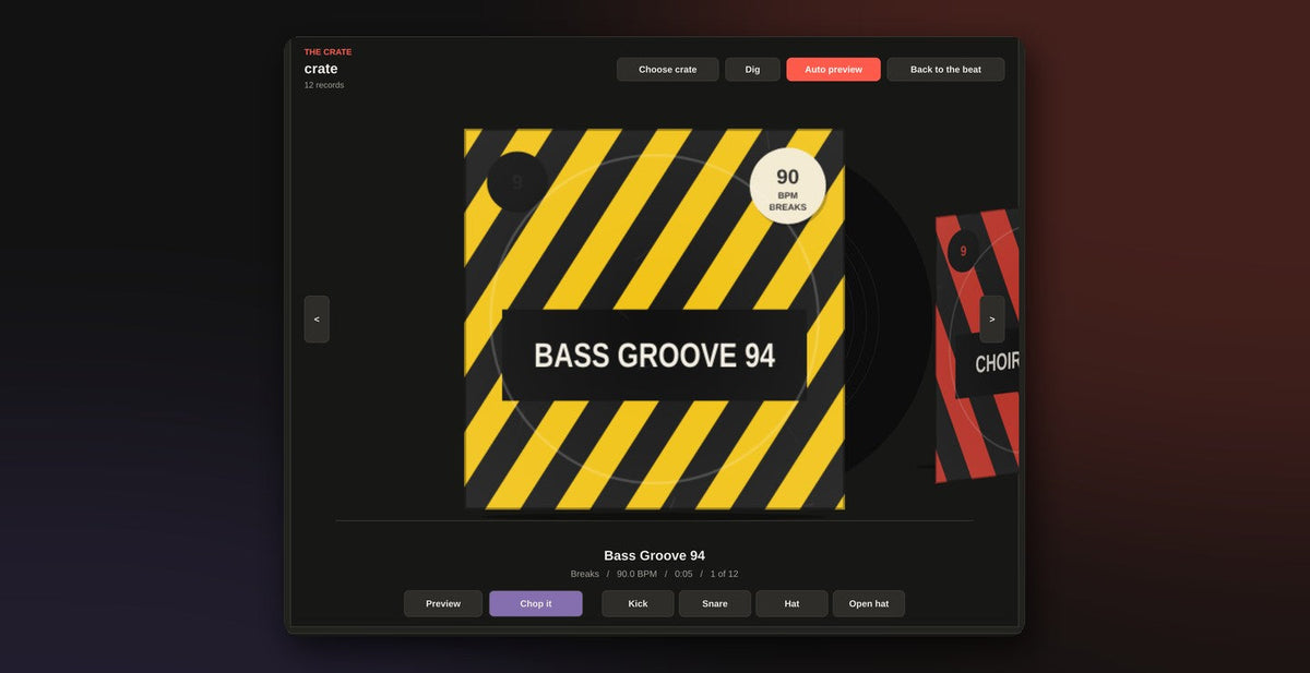 CRATE DIGGER crate browser