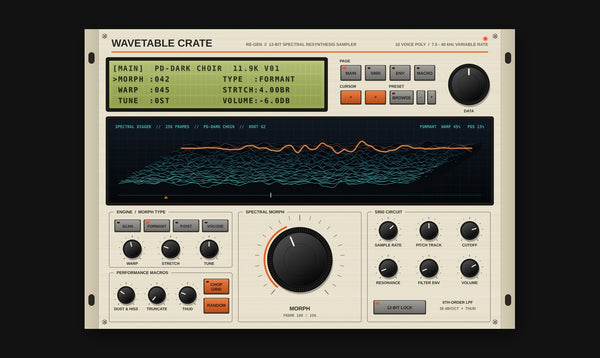 WAVETABLE CRATE - 12-Bit Resynthesis Sampler Instrument
