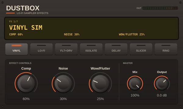 DUSTBOX - Lo-Fi Sampler Effects Plugin