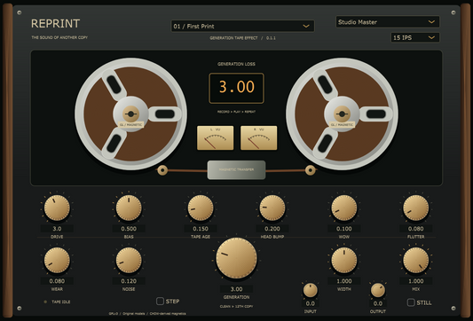 REPRINT tape generation loss effect interface