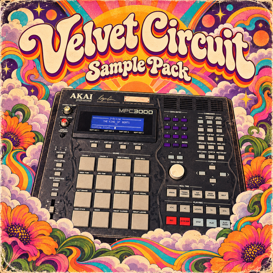 Velvet Circuit Sample Pack — MPC 3000 LE, psychedelic flowers and clouds